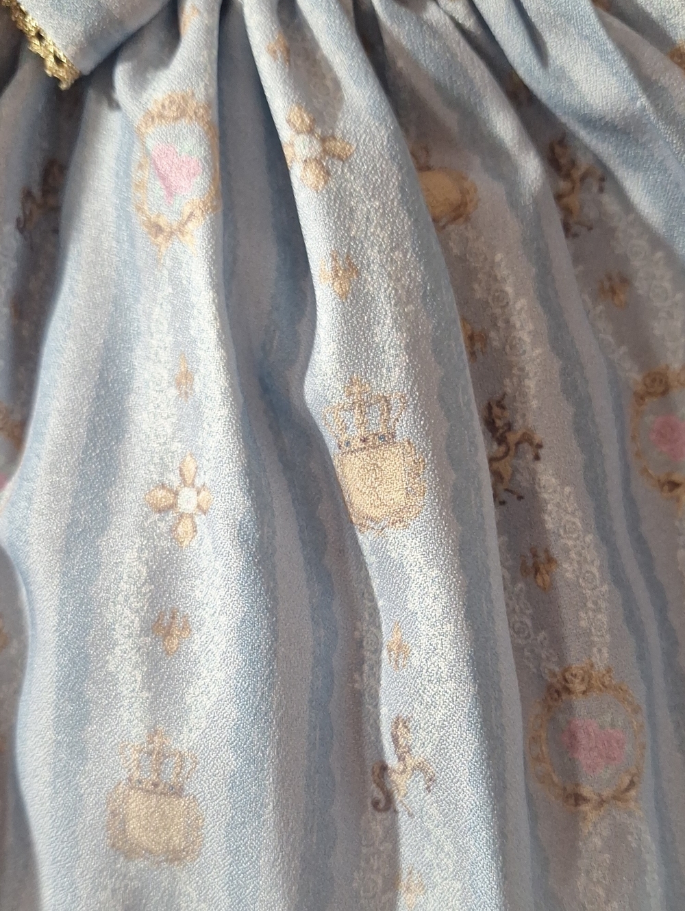 Angelic Pretty Sax Blue Horse & Carriage Pearl JSK | Old School Sweet Lolita 💙 - Picture 13 of 16